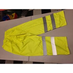 Fonirra Rain Pants High Visibility Yellow Reflective Safety Workwear S/M Size